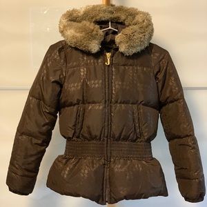 Juicy Couture down jacket with removable hood